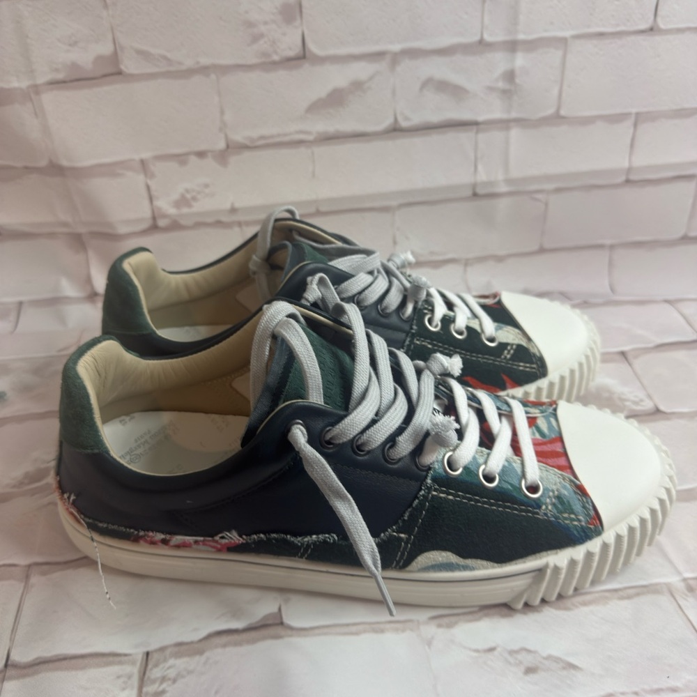 Maison Martin Margiela Floral Black Sneakers